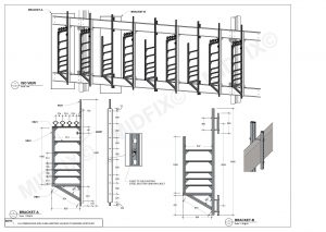 Electrical containment support brackets